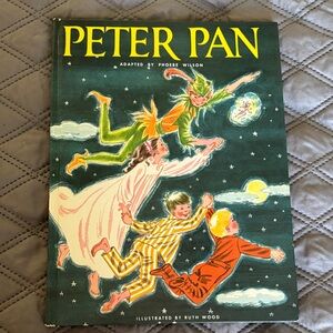 Vintage 1963 Peter Pan Book Illustrated by Ruth Wood Adapted by Phoebe Wilson